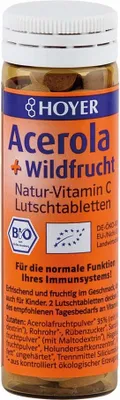Obrázek produktu pro Acerola & Wild Fruit Vitamin C L pastilky 60 kapslí