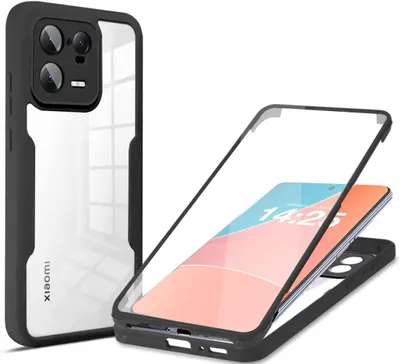 Produktbild von 360 Grad Rundum Schutz Handyhülle für Xiaomi 13 Pro 5G Full Cover Vollschutz Case Farbe: Schwarz