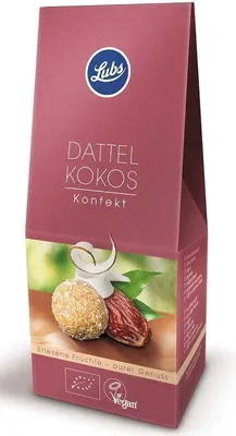 Image de DACTIL PRALINES AUX CHIPPERS DE COCONUTESSANS GLUTEN 100 g - LUBS