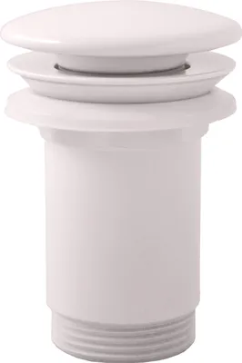 Obrázok produktu pre Umyvadlový výtok CLICK-CLACK 5/4 s keramickou zátkou, biely - lesklý MD0485B, RAV Slezák