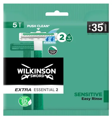 Produktbild von Wilkinson Sword Extra Essential 2 Sensitive Einwegrasierer für Männer 5