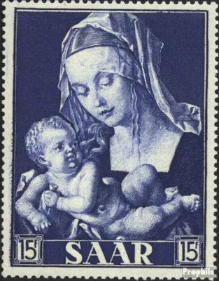 Produktbild von Briefmarken Saarland 1954 Mi 353 postfrisch Marianischen Jahr