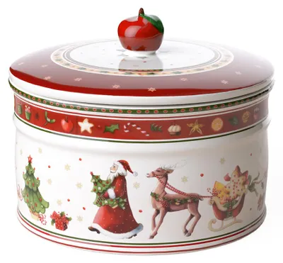 Productafbeelding van Villeroy & Boch Winter Bakery Delight, grote koekendoos, 13 x 17 cm, rood, artikelnummer 1486124526, EAN 4003686163836