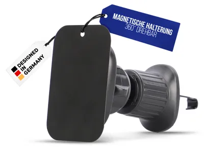 Image de alca® Support pour smartphone à aimant à fixer sur la grille d'aération de la voiture