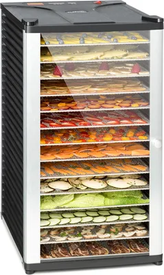 Produktbild von Klarstein Fruit Jerky 14 sušička potravín, 1000 W, 1,8 m²,14 úrovní, čierna