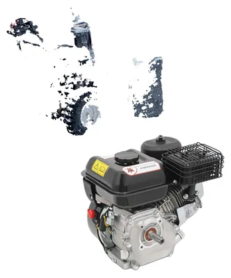 Productafbeelding van Benzinemotor, 7,5 pk vermogen, 3600 toeren per minuut, zwart