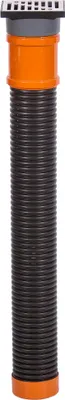 Produktbild von SPEEDPLANT Sickerschacht Regenwasser 110 mm x Länge 1m - Drainagerohr Hofablauf Bodenablauf 15 x 11 cm - Entwässerungsrinne Terrasse Regensinkkasten - Drainage Versickerungsschacht Laubschutz