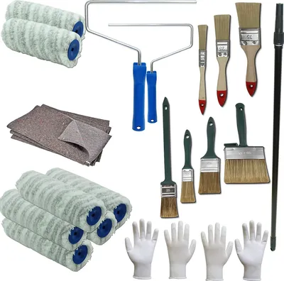 Produktbild von 21 tlg. Profi Maler SET ACRYL + Lasur
