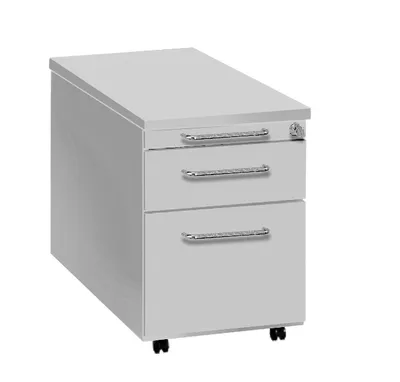Produktbild von Rollcontainer Artline Transparent 3 Schübe BxTxH 42x80x58cm weiß