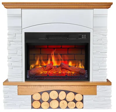 Produktbild von Elektrischer kamin ArtiFlame Roxwell AF23BS mit Heizung 1800 W, realistischer Flammeneffekt, LED-Beleuchtung, Fernbedienung, Timer, Schwarz