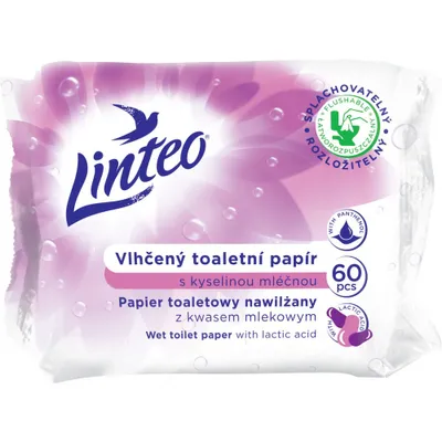 Immagine prodotto di Carta igienica LINTEO umidificata con acido lattico 60 pz