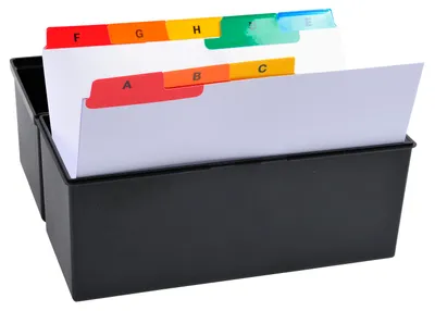 Immagine prodotto di Divisori alfabetici Exacompta 160g 117x148mm 5 set per cartelline A7