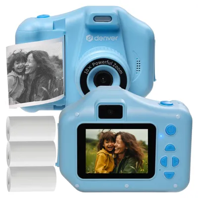 Produktbild von Denver KPC-1370 Kinderkamera mit Sofortdruck, Selfie-Linse & Spielen