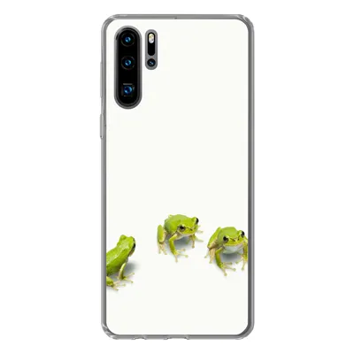 Produktbild von MuchoWow® Handyhülle Schutzhülle Hülle für Huawei P30 Pro Frosch - Tiere - Grün Silikon Softcase Handy Hülle - Schutzdeckel
