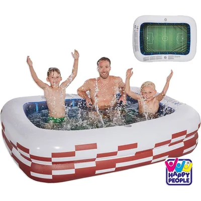 Obrázok produktu pre Happy People - Detské bazény - Rodinný bazén Štadión (200x150x50cm) Futbalový štadión Majstrovstvá sveta vo futbale EM