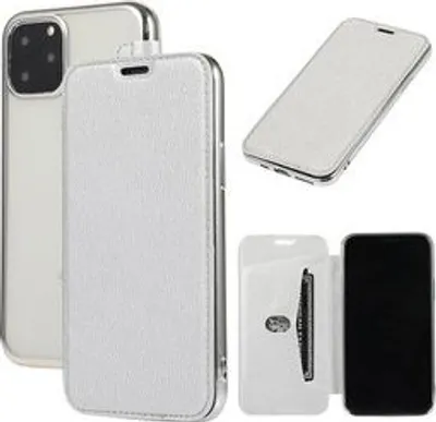Immagine prodotto di Custodia Electro Book Cover compatibile con Huawei P30 Pro Custodia Cover Portafoglio Custodia protettiva Protezione Argento