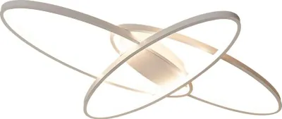 Obrázok produktu pre LED stropné svietidlo stropné svietidlo SX8710-3W biely lakovaný kovový rám s diaľkovým ovládaním farba svetla/jas nastaviteľný stmievateľný LED stropné svietidlo do spálne