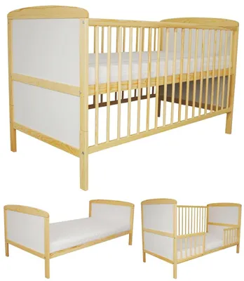 Łóżeczko tapczanik Kacperek 140x70 cm kolor sosna + materac – zdjęcie produktu 1