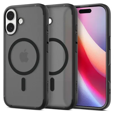 Image de SPIGEN étui ULTRA HYBRID MAG compatible avec MagSafe pour IPHONE 17 noir givré