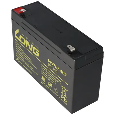 Obrázek produktu pro Olověná baterie Kung Long WP12-6S 6V 12Ah s kontaktem Faston 4,8mm