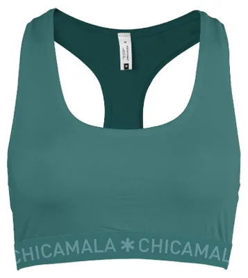 Produktbild von Damen-Rückenfreies Top, 1 Stück, einfarbig, Grün, Größe M