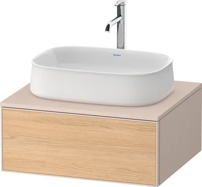 Image de Duravit Zencha Meuble sous-lavabo sur console, 650x550x281mm, 1 découpe au centre, ZE48200, ZE4810030830000