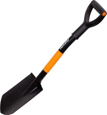Obrázek produktu pro Ocelová rýčová lopatka Gehard, 75 cm, zahradní rýč s kovovou rukojetí a D-rukojetí, malá lopatka pro zahradnické a stavební práce