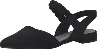 Produktbild von MARCO TOZZI Damen Sling Sandaletten Blockabsatz Schnalle 2-29412-28, Größe:37 EU, Farbe:Schwarz