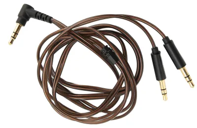Obrázek produktu pro Kabel s 3,5mm konektorem na dualní 3,5mm jack, s jádrem z mědi OFC, pro vylepšení zvuku sluchátek Hifiman Sundara, Arya, Ananda