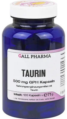 Image de GALL PHARMA Taurine 500 mg GPH gélules, 120 gélules