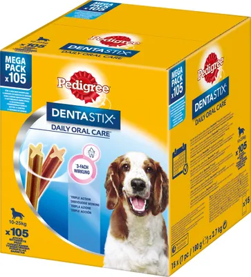 Produktbild von Pedigree Dentastix Daily Oral Care Multipack Medium 15x7 Stück