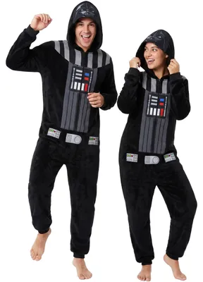 Produktbild von Star Wars Kostüm Herren Darth Vader Jumpsuit Pyjama Halloween Outfit
