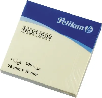 Zdjęcie produktu dla Pelikan 200055, Żółty, 76 mm, 76 mm, 100 ark.