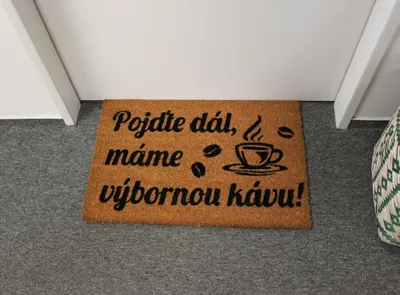 Obrázek produktu pro HOME ELEMENTS Rohož 40x60 cm, Máme výbornou kávu