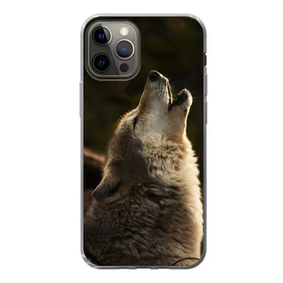 Produktbild von MuchoWow® Handyhülle Schutzhülle Hülle für iPhone 13 Pro Wolf - Grau - Tiere Silikon Softcase Handy Hülle - Handy-Tasche