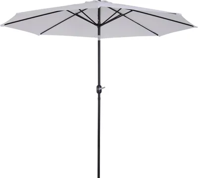 Produktbild von Gartenschirm - Sonnenschirm - Ø 292 cm - Höhe 250 cm - Kurbel - Neigbar - Weiß