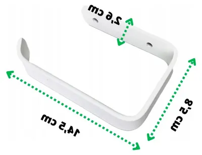Produktbild von Toilettenpapierhalter 14,5 cm - Weißer Klopapierhalter - Montagesatz Inklusive - Badezimmer - WC Rollenhalter - Modernes & Industrielles Design - Klorollenhalter aus Edelstahl