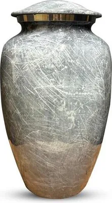 Produktbild von XXL Urnen für Menschen&Haustiere Asche-3.5L|Aluminium für Hunde & Katzeurne|Dauerhaft&Rostbeständiges Urne Mensch|Stein Design urne mit  Deckel