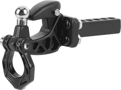 Zdjęcie produktu dla Hak do przyczepy RC Aluminiowy metalowy odbiornik do SCX10 Crawler Akcesoria Czarny
