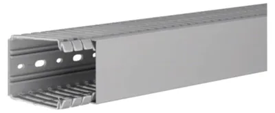 Produktbild von Hager Verdrahtungskanal aus PVC BA7 80x60 mm steingrau, Kabelkanal, Grau, PVC, V0, EN50085-2-3, 60 mm
