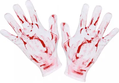 Produktbild von Blutige Handschuhe als Kostümzubehör