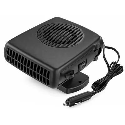 Produktbild von Auto Heizlüfter 12V, Elektrische Autoheizung mit 360° Drehfuß, Kaltluft und Warmluft, Kompakter Fahrzeugheizer