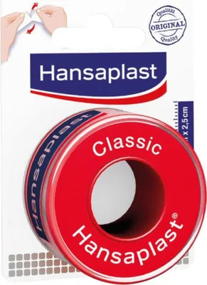 Produktbild von Hansaplast Classic Heftpflaster - Pflasterrolle - Wundpflaster - Wundversorgung - 5m x 2,5cm - 1 Stück