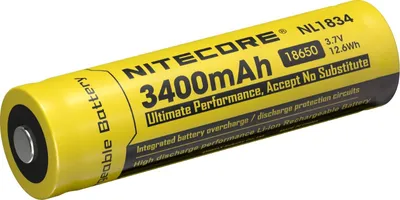 Produktbild von Nitecore Li-Ion Akku Typ 18650 3400mAh NL1834 Original