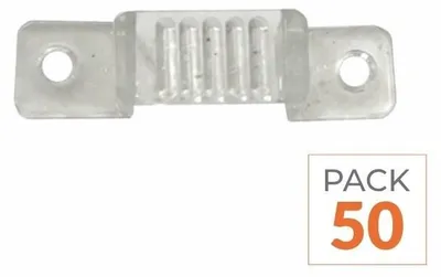 Produktbild von Halterungen zur Befestigung von LED-Streifen, 220V, SMD5050 - Packung mit 50 Stück
