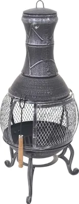 Produktbild von Kamna na terasu HWC-F71, ohniště na terasu Zahradní kamna, litina 11,7 kg 91x42x42cm