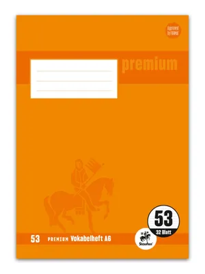 Obrázek produktu pro Staufen® 734010263 Vokabelheft PREMIUM Academy LIN 53 - A6, 90 g/qm, 32 Blatt