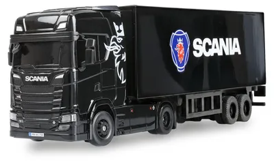 Produktbild von Amewi Mini-Scania 730 S mit Kofferauflieger 4WD 1:64 RTR (22785)