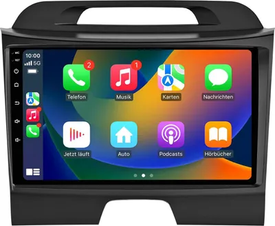 Produktbild von Android Autoradio 9 Zoll 64GB für KIA Sportage 3 2010-2016 CarPlay Android Auto Navi Bluetooth DAB+ Rückfahrkamera