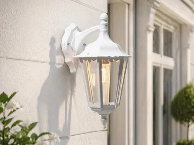Produktbild von Konstsmide Firenze Down weiß lackiertes Aluminium, klares Glas 7212-250